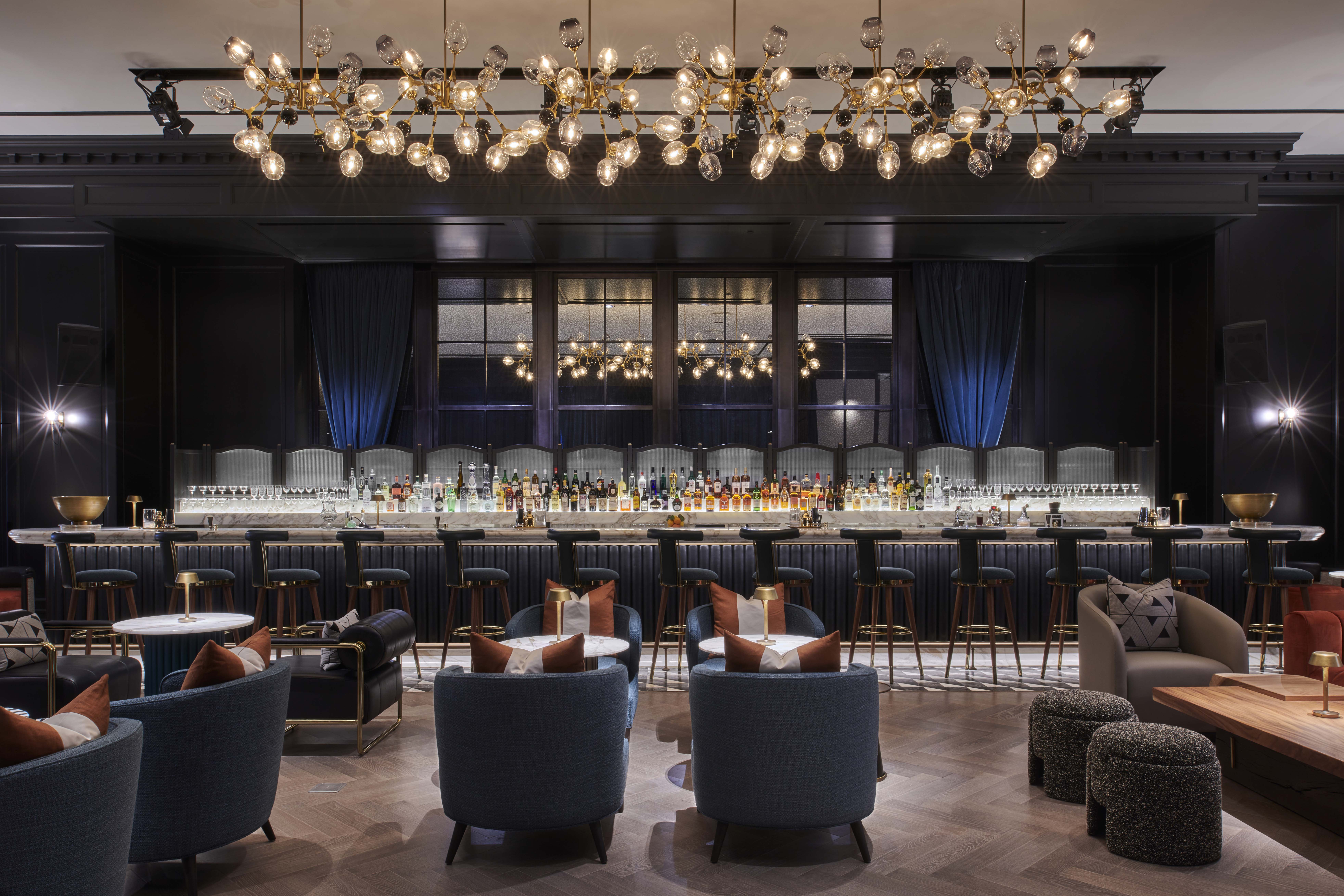 Chic Nonna Dubai luxury Italian restaurant featuring bespoke architectural LED lighting